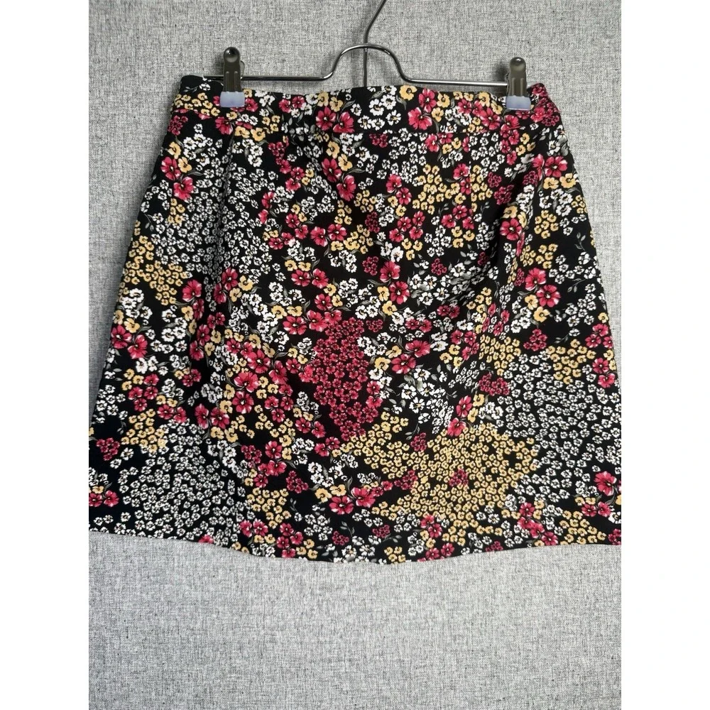 Rafaella Comfort Skort Skirt/Shorts Stretch Pink/Navy Blue Floral Golf Tennis SM